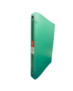 Caiet mecanic 4 inele - D16mm, coperti flexibile PP, Optima Flex - verde transparent