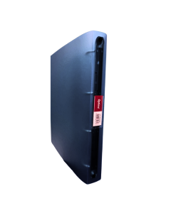 Caiet mecanic 4 inele - D25mm, coperti flexibile PP, Optima Flex - negru transparent
