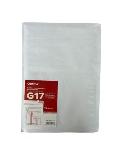 Plic antisoc G17, 250x350mm - ext., 230x340mm - int., lipire siliconica, 10 buc/set, Optima - alb