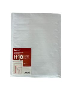 Plic antisoc H18, 290x370mm - ext., 270x360mm - int., lipire siliconica, 10 buc/set, Optima - alb
