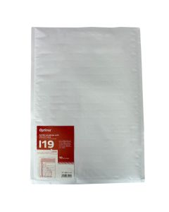 Plic antisoc I19, 320x455mm - ext., 300x445mm - int., lipire siliconica, 10 buc/set, Optima - alb