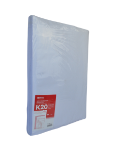 Plic antisoc K20, 370x480mm - ext., 350x470mm - int., lipire siliconica, 10 buc/set, Optima - alb