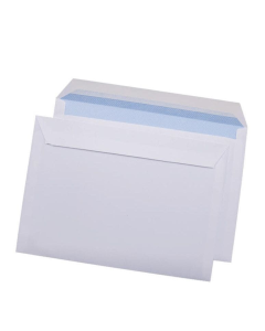 Plic C6 (114x162mm), lipire siliconica, 1000 buc/cutie, Optima - alb