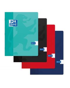 Caiet A5, OXFORD School, 36 file - 90g/mp, coperta carton, liniat stanga - dictando - asortate