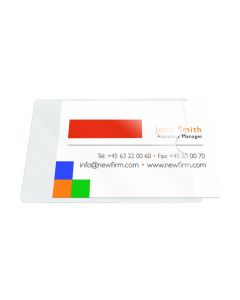 Buzunar autoadeziv pt carti de vizita, acces lateral, 60 x 95mm, 10/set, PROBECO