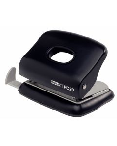 Perforator plastic Rapid FC20, 20 de coli, cutie, negru