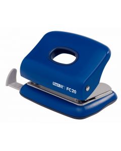 Perforator plastic Rapid FC20, 20 de coli, cutie, albastru