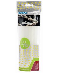 Rezerva lipici Rapid, blister, pentru pistol de lipit G1000, 12x190 mm, 10 buc/set, 100 g, transpare