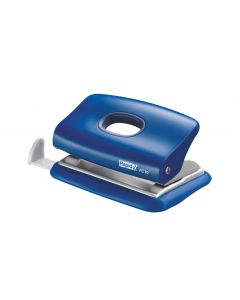 Perforator plastic Rapid FC10, 10 coli, cutie, albastru