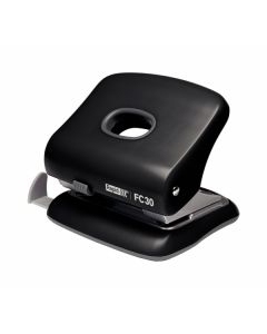Perforator plastic Rapid FC30, 30 de coli, cutie, negru