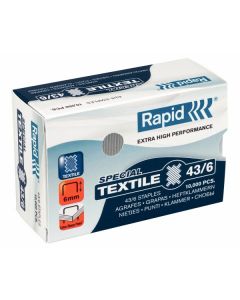 Capse Rapid Super Strong, 43/6 G, pentru textile, 10000/cutie