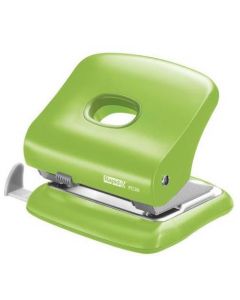 Perforator plastic Rapid FC30, 30 de coli, cutie, verde deschis