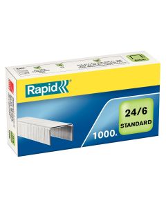 Capse Rapid Standard, 24/6, 2-20 coli, 1000 buc/cutie