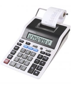 Calculator cu banda, 12 digits, 219 x 154 x 58 mm, Rebell PDC 20 - alb/negru