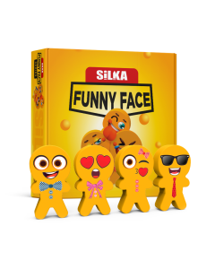 Display radiere pt creion, nu lasa reziduuri, 36buc/display, SILKA Funny Face - design omuleti funny