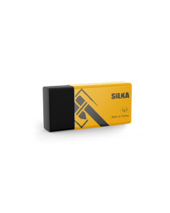 Radiera pentru creion, 44x22x13.5mm, PVC-free, nu lasa reziduuri, SILKA Text Mate - neagra
