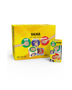 Radiera pt creion, 25x25x25mm, PVC-free, nu lasa reziduuri, 2buc/set, SILKA Rock-Paper-Scissors -for