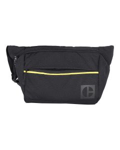 Borseta CATERPILLAR Code - Hex Parkour, material 420D hexagonal, buzunar cu fermoar - negru