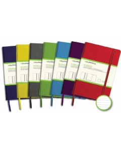 Caiet cu elastic, coperti rigide,  95 x 145mm, 96 file-80g/mp, hartie cream, AURORA - dictando