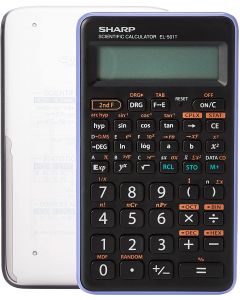 Calculator stiintific, 10 digits, 131 functii, 144 x  75 x 10 mm, SHARP EL-501TBWH - negru/violet