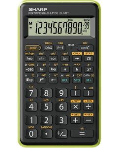 Calculator stiintific, 10 digits, 131 functii, 144 x  75 x 10 mm, SHARP EL-501TBGR - negru/verde
