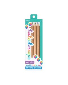 Creioane multicolore Caleidoscop, set de 6