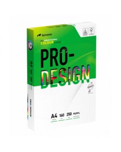 Carton A4, satinat, Pro-Design, clasa A++, 160 gr./mp, 250 coli/top - alb
