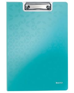 Clipboard LEITZ WOW, dublu, polyfoam, A4, 100 coli, turcoaz