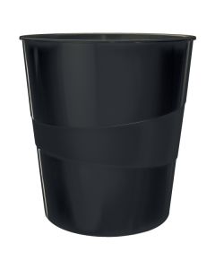 Cos hartii Leitz Recycle, PP, partial reciclat, certificare Blue Angel, reciclabil, 15l, negru