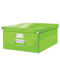 Cutie depozitare LEITZ WOW Click & Store, carton laminat, mare, verde