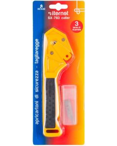 Cutter Artiglio SX-783 - pt. desfacut cartoane, taiat folie stretch si chingi plastic, 3 rezerve