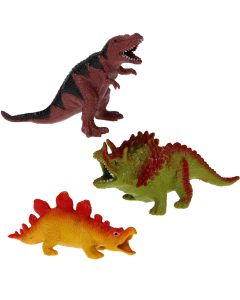Set 3 dinozauri super elastici din silicon, 16 - 19 cm UP26959