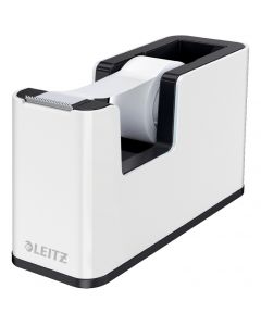 Dispenser banda adeziva LEITZ WOW, PS, banda inclusa, culori duale, alb-negru
