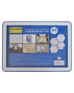 Display nume din plastic, 297 x 210mm, KEJEA - albastru