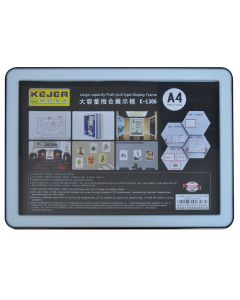Display nume din plastic, 297 x 210mm, KEJEA - negru