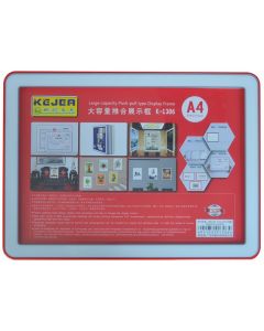 Display nume din plastic, 297 x 210mm, KEJEA - rosu
