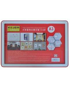 Display nume din plastic, 420 x 210mm, KEJEA - rosu