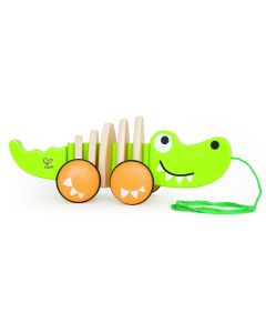 Jucarie din lemn - Crocodil de tras