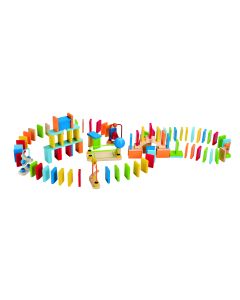 Jucarie din lemn - Domino dinam (100 piese)