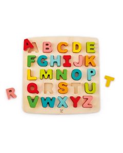 Puzzle din lemn - Alfabet, litere dolofane
