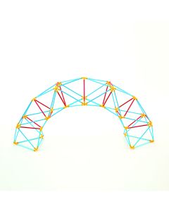 Jucarie din bambus Flexistix - Cupola Geodezica (177 piese)