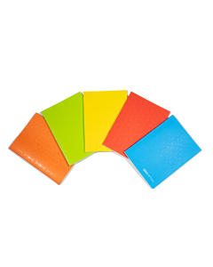 Caiet A5, 48 file, 80gsm, coperta carton 300gsm, design geometrics - dictando