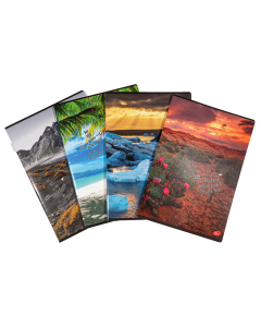Caiet A4, 60 file, 80gsm, coperta carton 300gsm, design nature - dictando