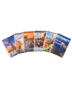 Caiet A4, 60 file, 80gsm, coperta carton 300gsm, design cities of the world - dictando