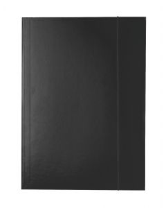 Mapa cu elastic ESSELTE Economy, carton, A4, negru