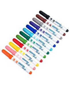 Carioca super lavabila, varf 5mm, 12 culori/cutie, GIOTTO be-be