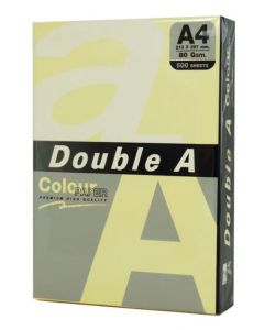 Hartie color pentru copiator  A4,  80g/mp,  25coli/top, Double A - pastel cheese
