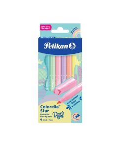 CARIOCA COLORELLA STAR C302 PASTEL, SET 6 CULORI, BLISTER