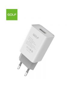 Alimentator (Incarcator) de la retea (230V) la 1 x QC USB 3A Fast Charge Alb GF-U206PRO 20W blister Golf - PM1 A0114020
