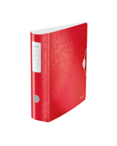 Biblioraft LEITZ 180 Active WOW, polyfoam, partial reciclat, A4, 82 mm, rosu
